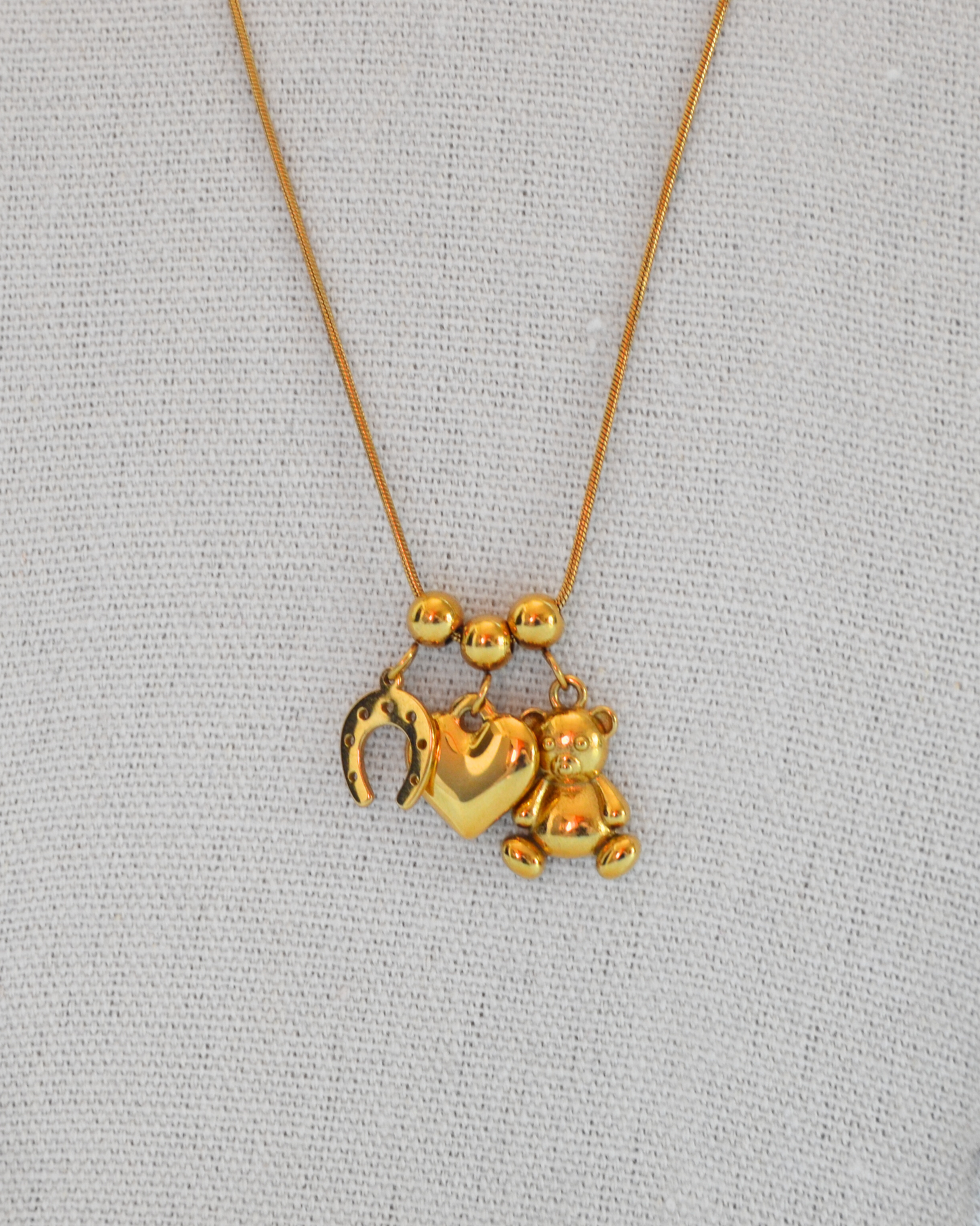 Collana Tris con Ferro di cavallo
