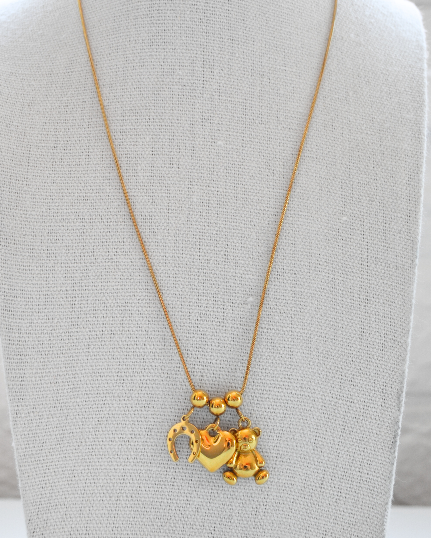Collana Tris con Ferro di cavallo