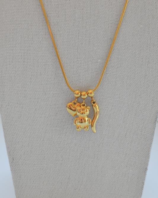 Collana Tris con corno