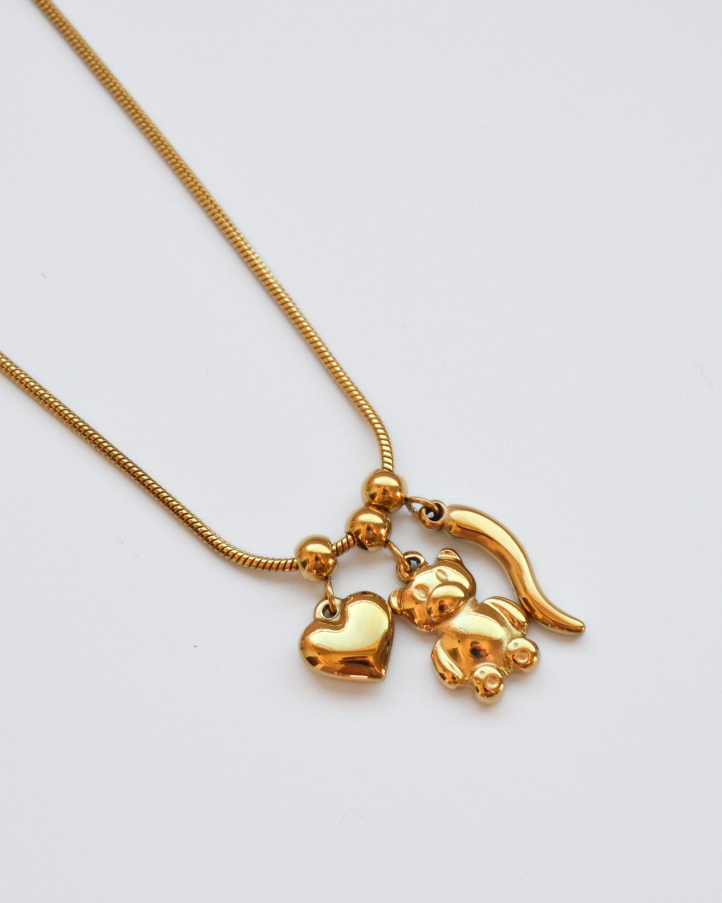 Collana Tris con corno